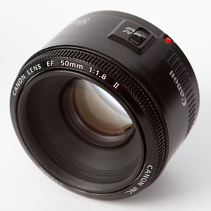 Canon EF 50mm f/1.8 lens