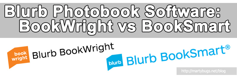 Blurb BookWright vs BookSmart