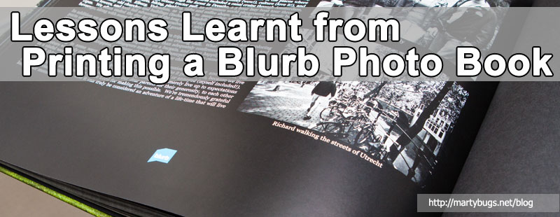 Lessons Learnt from Printing a Blurb Photo Book
