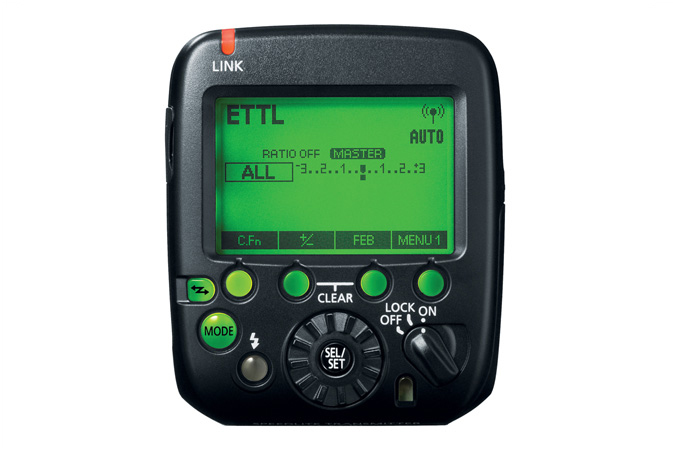 Canon ST-E3-RT transmitter - top view