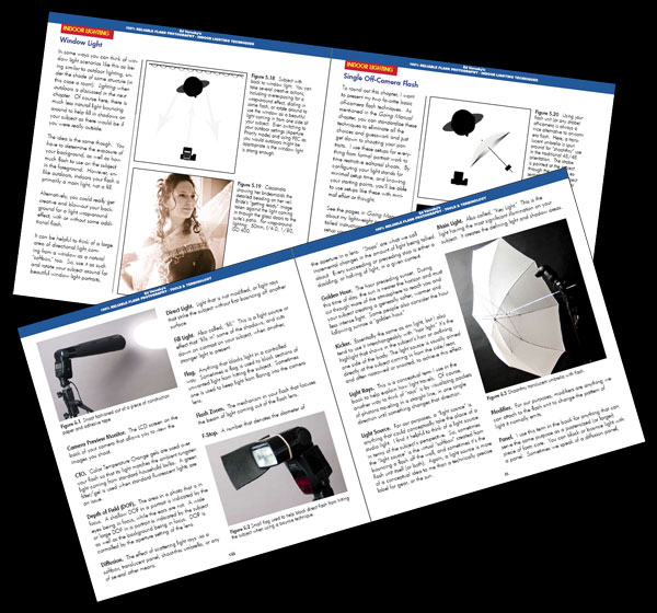 sample pages from the 100% Reliable Flash Photography ebook