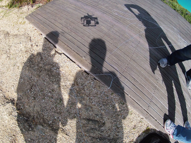 shadow self-portrait of camera rig