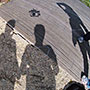 shadow self-portrait of camera rig
