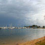 storm clouds over the Royal Perth Yacht Club