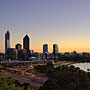 Perth city before dawn (HDR) (Sunrise from Kings Park)