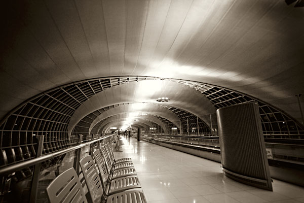inside Concourse C, Bangkok International Suvarnabhumi airport