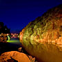 Cataract Gorge at night