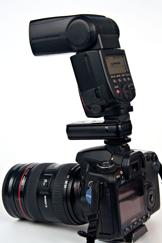 Strato transmitter on 50D body, with Canon 580EX II on Strato