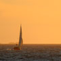 sailing boat at sunset