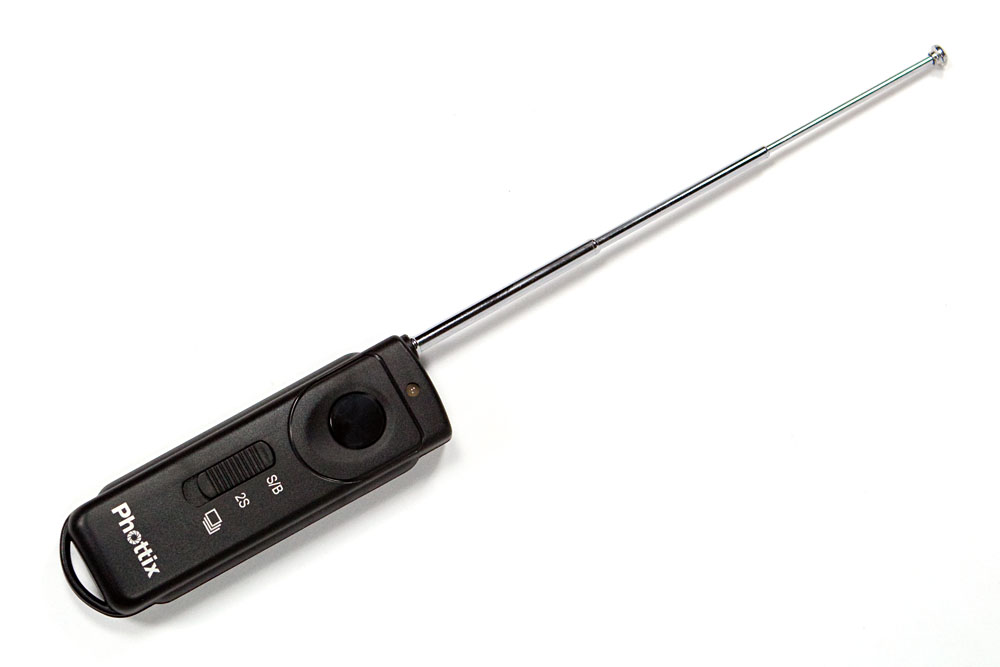 transmitter with antenna extended