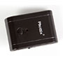 top of the Aster transmitter: test button and power LED