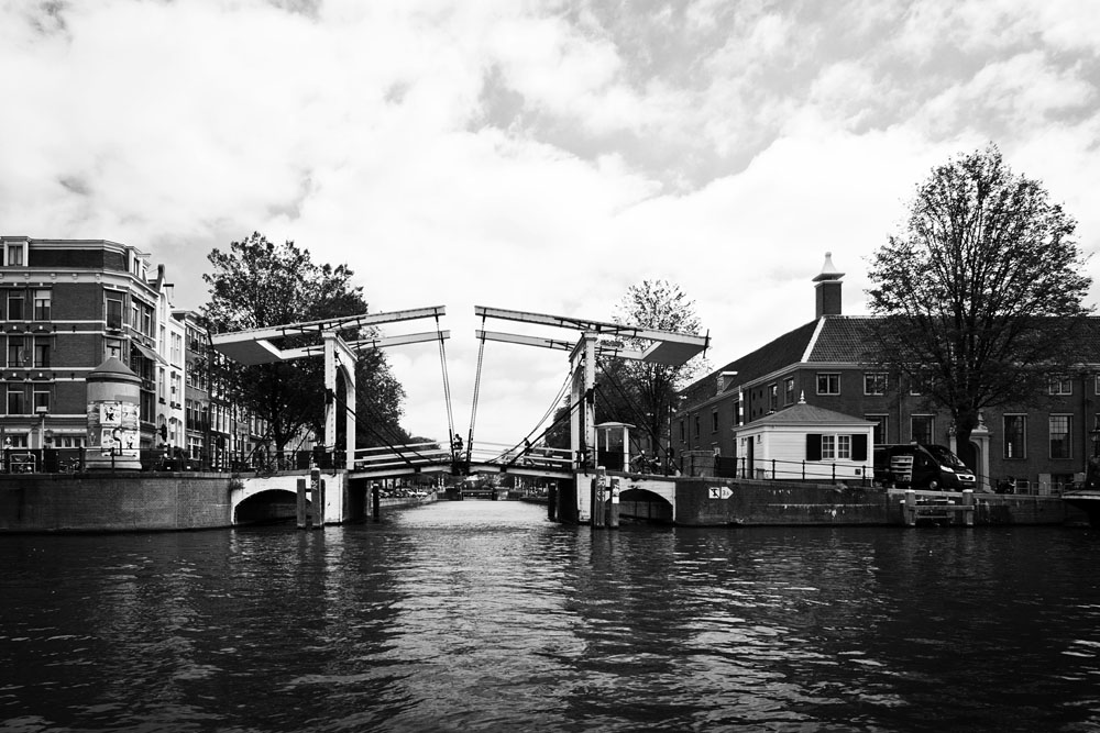 bridge over the Nieuwe Herengracht (Amstel river in the foreground)