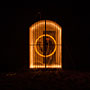 steel wool spinning in the old WWII bunkers
