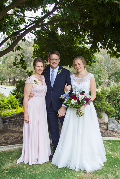 Aliesha and her parents Aliesha and her parents